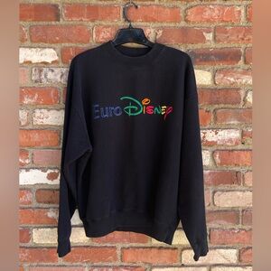 Vintage embroidered Euro Disney Sweatshirt